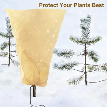 Bahçe bitki örtüsü Kış Donma Don Koruma Sıcak Kapak Mini Ağaç Çalı Bitki Koruma Kalınlaşma Çantası Ev Yard İçin Bitki