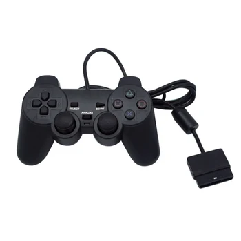 Kablolu Gamepad PS2 Denetleyicisi İçin Sony Playstation 2 Denetleyicisi İçin Çift Titreşim Şok Joypad Konsolu Aksesuarları