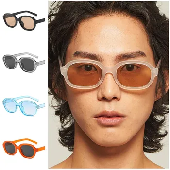 Kadın ve Erkek Güneş Gözlüğü Retro İçbükey Tasarım güneş gözlüğü Gözlük Anti-Uv Gözlük Oval Çerçeve Gözlük A + + 