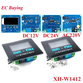 Mikrobilgisayar dijital ekran Sıcaklık Kontrol Anahtarı DC 12V 24V AC 220V LED Termostat NTC Sensörü Yüksek Hassasiyetli 0.1 XH-W1412