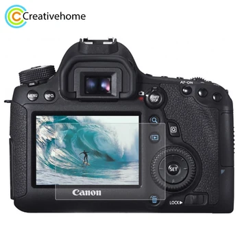 PULUZ Canon 6D Ekran Koruyucu Kamera 2.5 D Kavisli Kenar 9H Sertlik Temperli Cam Ekran Koruyucu için Canon 6D Cam Filmi