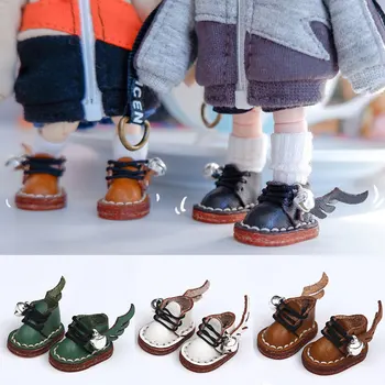 Yeni OB11 Çizmeler Kanatları deri ayakkabı 1/12BJD, 1/8bjd, GSC, YMY Vücut, Bebek Aksesuarları Oyuncak Ayakkabı